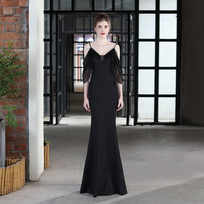 Grace Mesh Trim Sleeve Dress