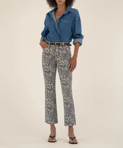 Kut Kelsey High Rise Ankle Flare Jean