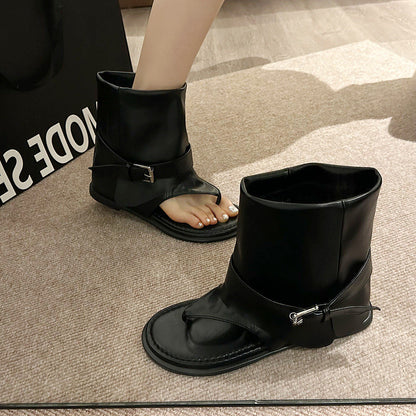 Genuine Leather Summer Boots