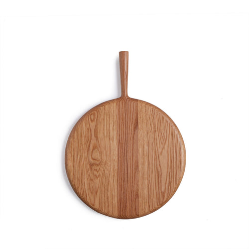 12" Circle Cutting Board in Oak