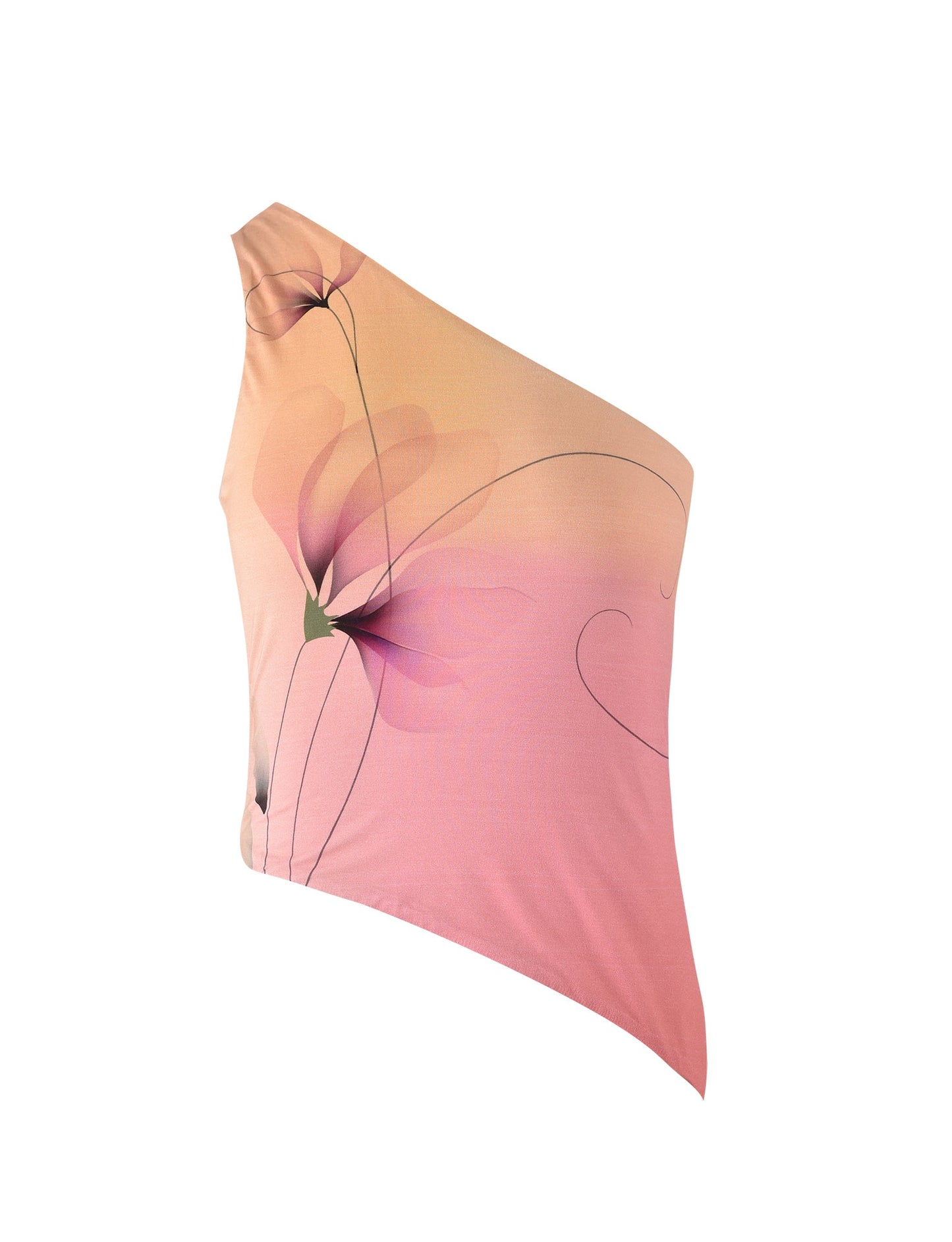 DREW TOP - MULTI : MACRO FLORAL : GRADIENT FLORAL
