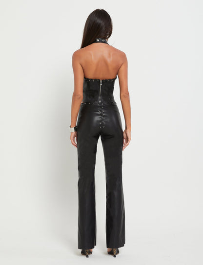 BOSCO PANT - BLACK : BLACK PU