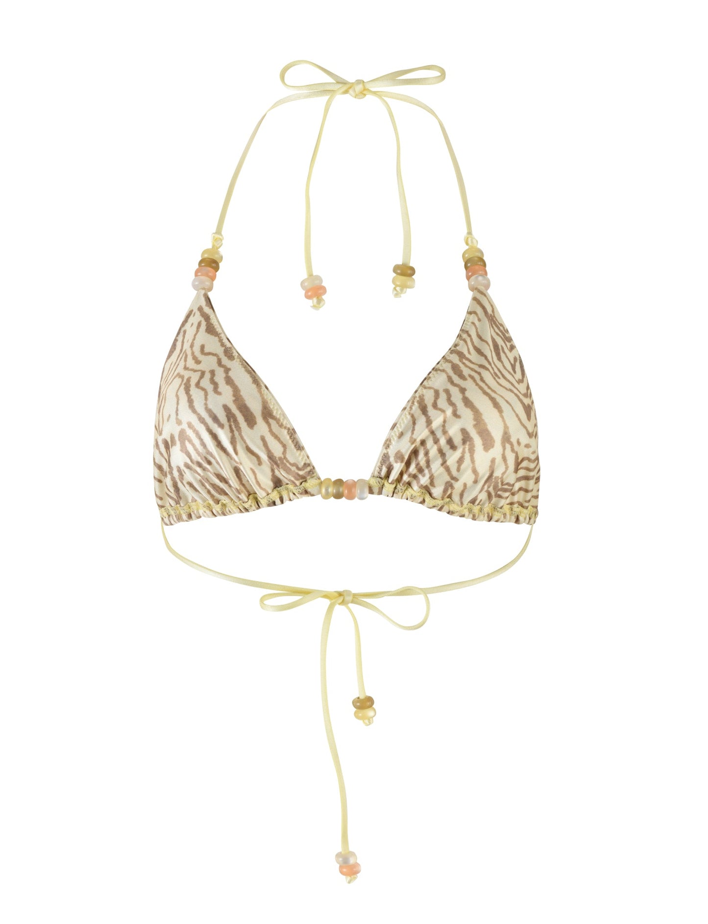 FINLEA BIKINI TOP - YELLOW : ZEBRA
