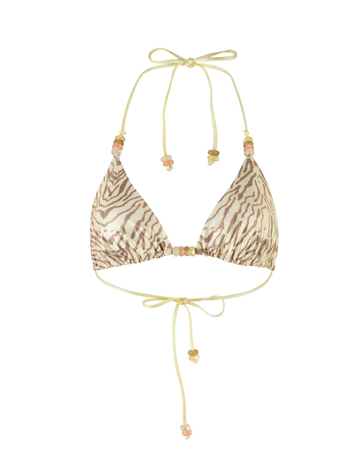 FINLEA BIKINI TOP - YELLOW : ZEBRA