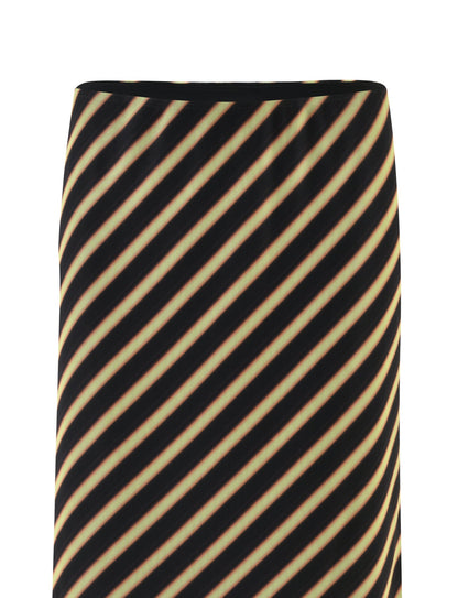 DEANNA MAXI SKIRT - MULTI : STRIPE : BROWN STRIPE
