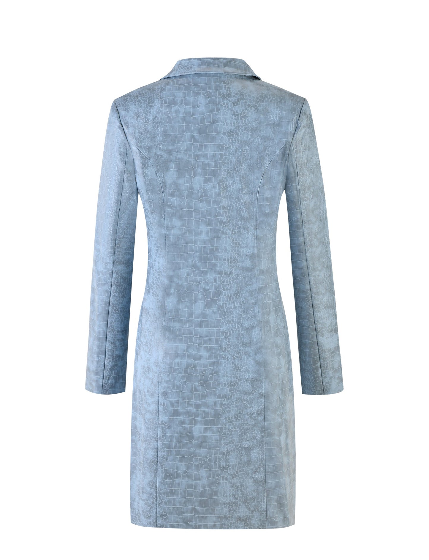 EMERSYN TRENCH COAT - BLUE : DUSTY BLUE
