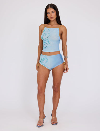 ELVERA SHORT - BLUE : OMBRE