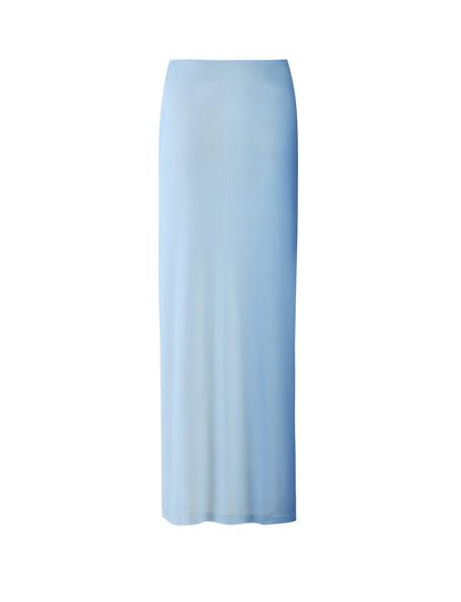 ELVERA SKIRT - BLUE : GRADIENT FLORAL