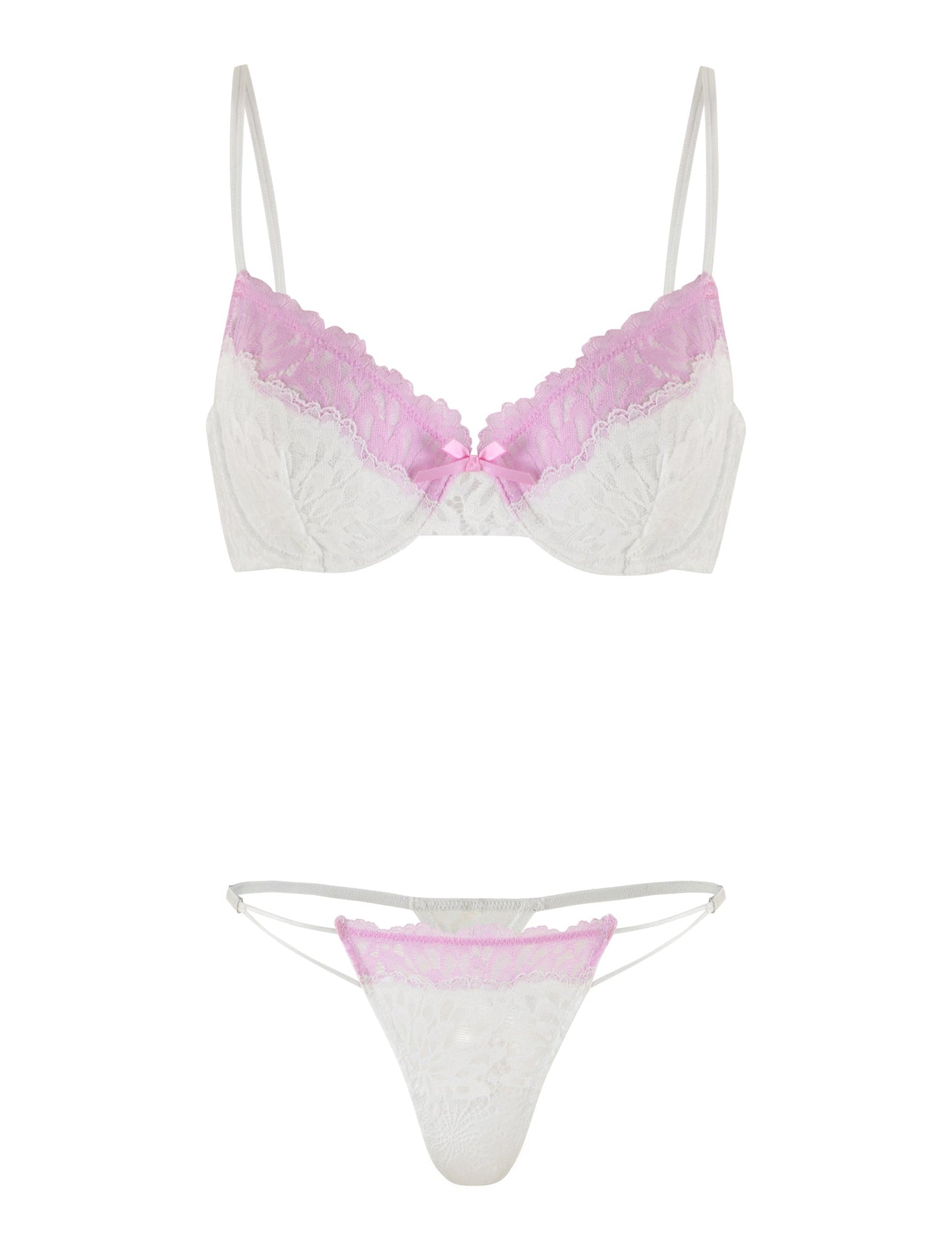 DEVYN SET - MULTI : WHITE/ PINK