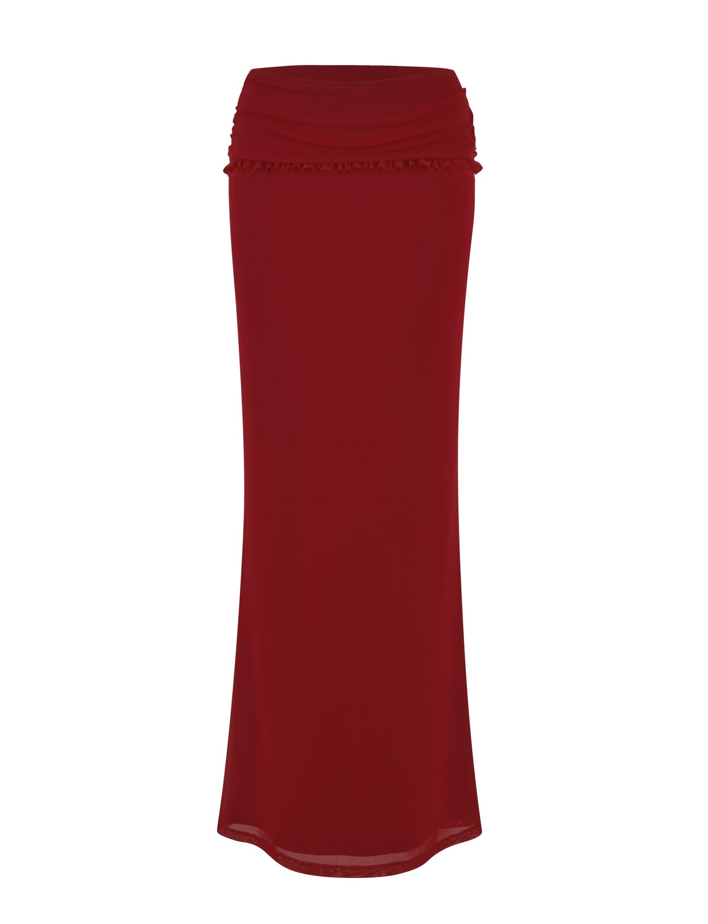 GINNY MAXI SKIRT - RED : CHERRY RED