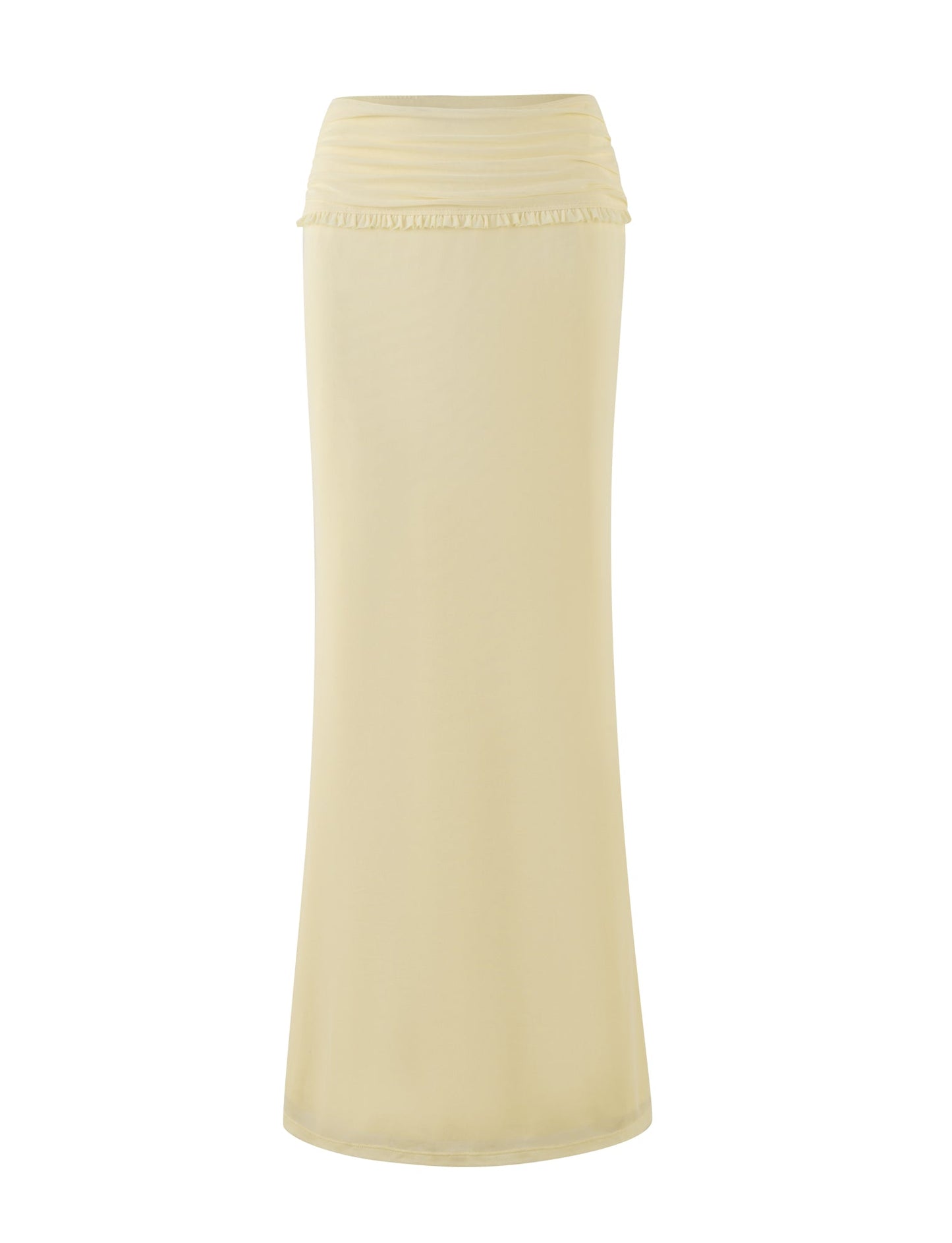 GINNY MAXI SKIRT - YELLOW : LEMON