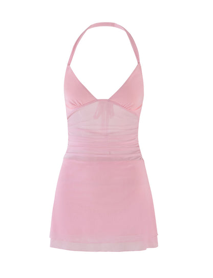 CARMELA DRESS - PINK : BABY PINK