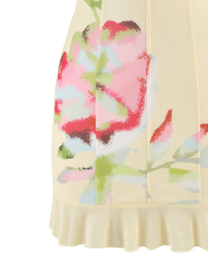 HOLLIS DRESS - YELLOW : FLORAL : FEMME FLORAL