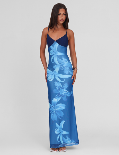 ALAINA DRESS - BLUE ORCHID