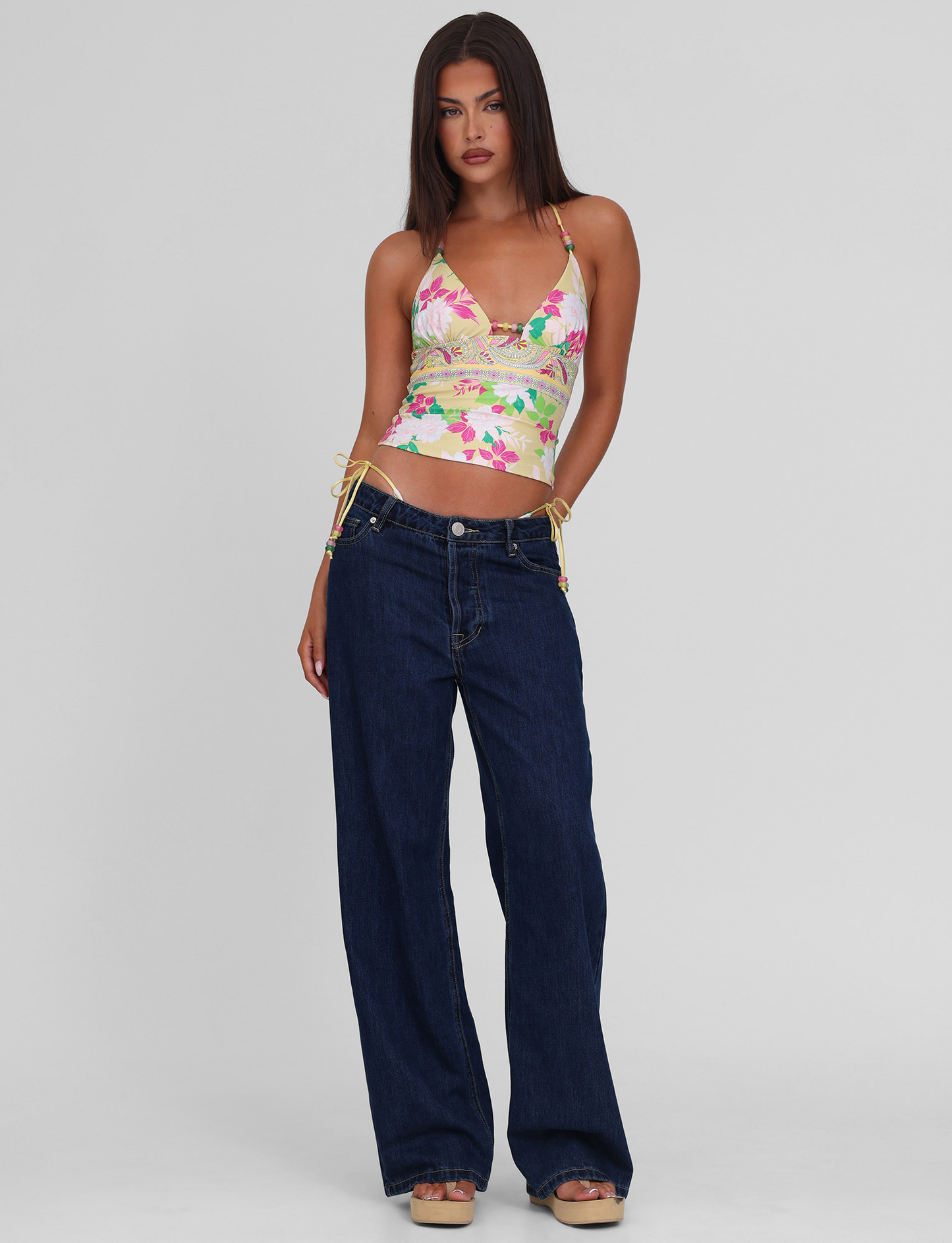 FINLEA TANKINI TOP - PAISLEY BORDER