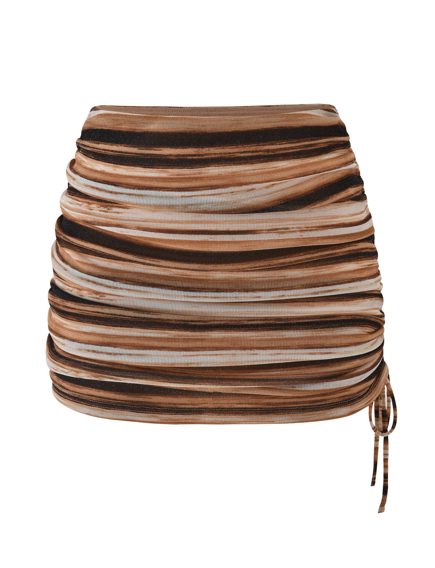BRAELYN MINI SKIRT - BROWN STRIPE