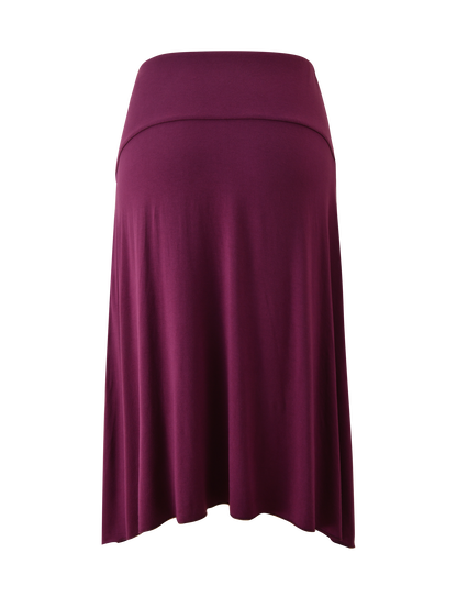 ALYSSA HI LO SKIRT - PLUM
