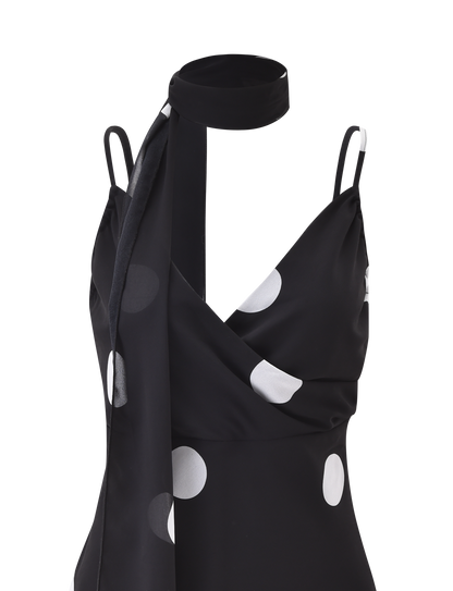 AYDIN SCARF TOP - BLACK