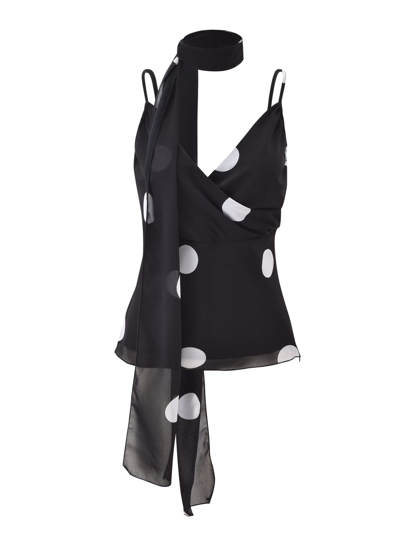 AYDIN SCARF TOP - BLACK