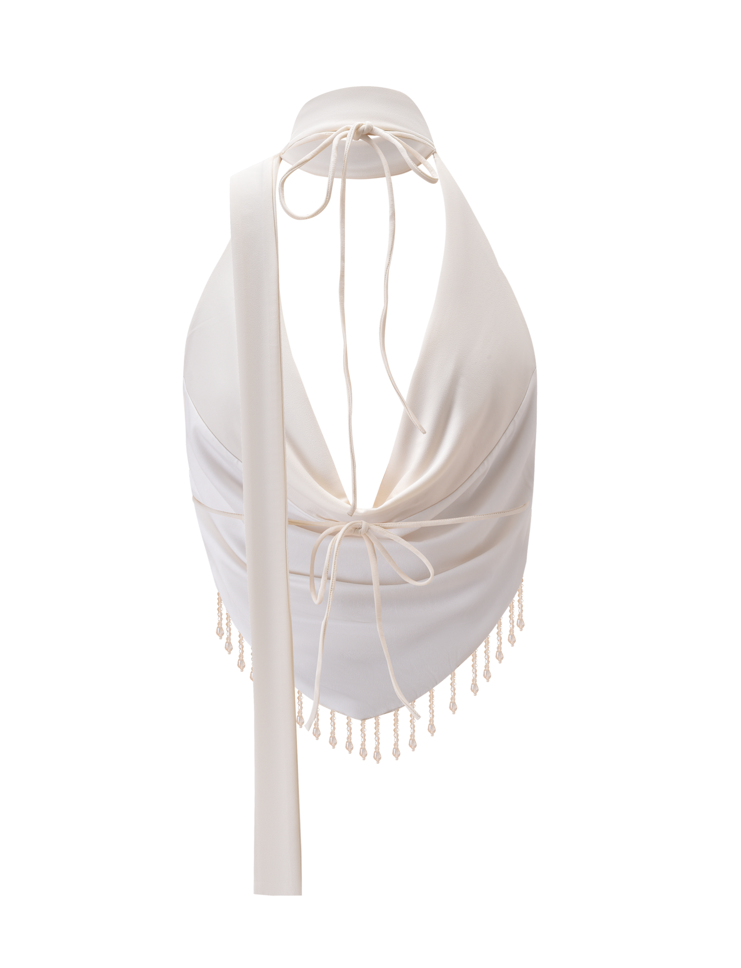 AUBRIELLA TASSLE TOP - CREAM