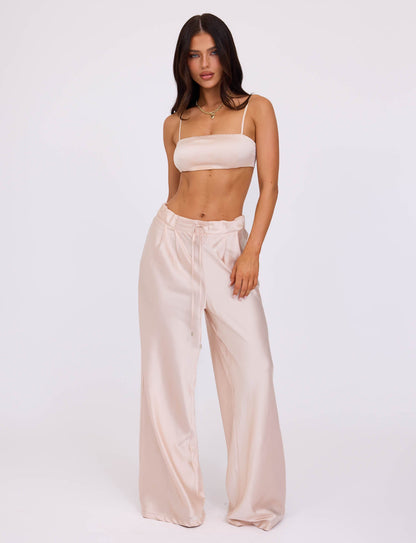 ALINA PANT - WHITE : IVORY