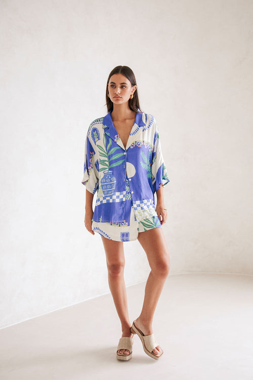 SAMPLE-Cheyna Top - Vista Blue
