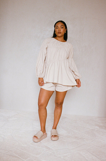 SAMPLE-Akel Top - Tan