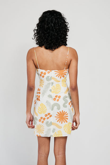 SAMPLE-Emelie Dress - Desert Leaf