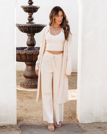 Effortlessly Chic Ribbed Tank - Cream